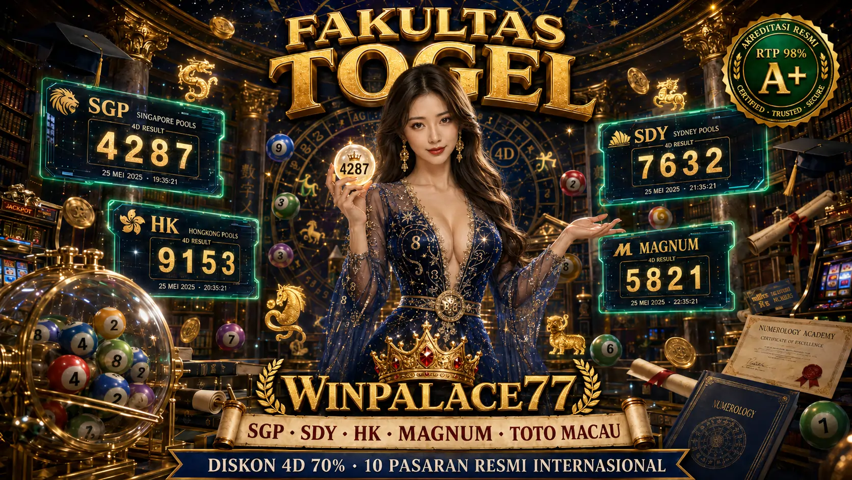 Galeri Togel Winpalace77 - Kelas numerik 10 pasaran resmi Singapore Hongkong Sydney Cambodia Qatar Toto Macau